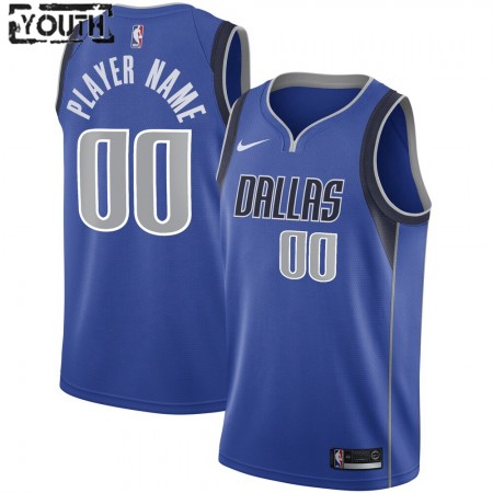 Kinder NBA Dallas Mavericks Trikot Benutzerdefinierte Nike 2020-2021 Icon Edition Swingman